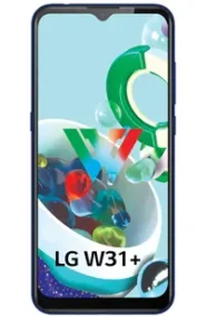 A picture of the LG W31 Plus smartphone