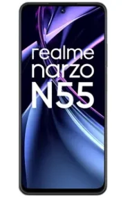 A picture of the Realme Narzo N55 smartphone