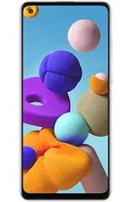A picture of the Samsung Galaxy A21s smartphone