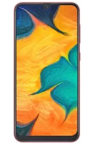 A picture of the Samsung Galaxy A30 smartphone